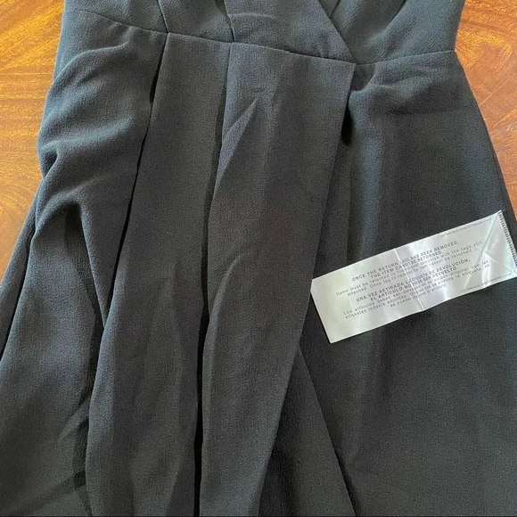 Dress The Population | NWT Ariel Racerback Faux Wrap Crepe Gown - Picture 8 of 10